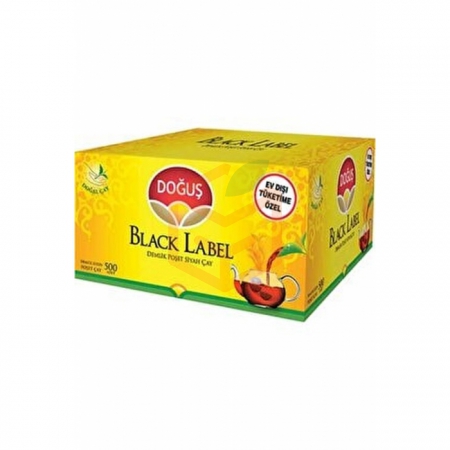 Doğuş 500lü Black Label Demlik Poşet Çay 3.2 Gr | Gıda Ambarı