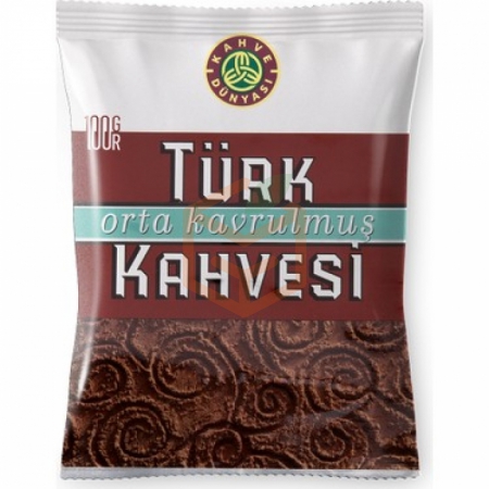 Kahve Dünyası Orta Kavrulmuş Türk Kahvesi 100gr -12li Paket | Gıda Ambarı