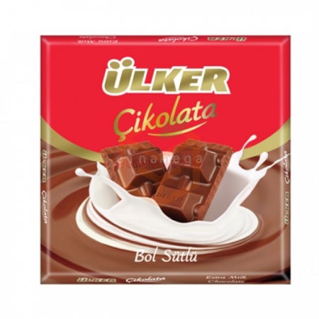 Ülker Sütlü Kare Çikolata 70 Gr - 6' lı Paket