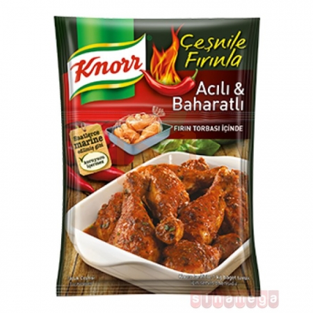 Knorr Tavuk Çeşnisi Acılı Baharatlı  12’ li Paket | Gıda Ambarı