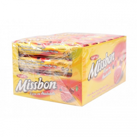 Kent Missbon Vişne-ahududu 43gr - 24lü Paket  | Gıda Ambarı